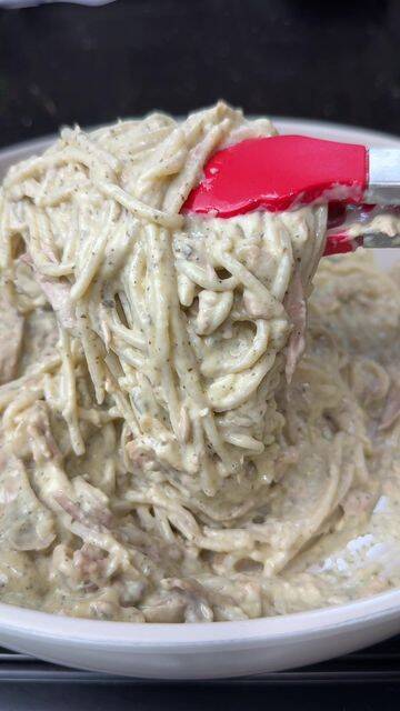 Quick and Delicious Tuna Pesto Pasta with Garlic Bread recipe thumbnail