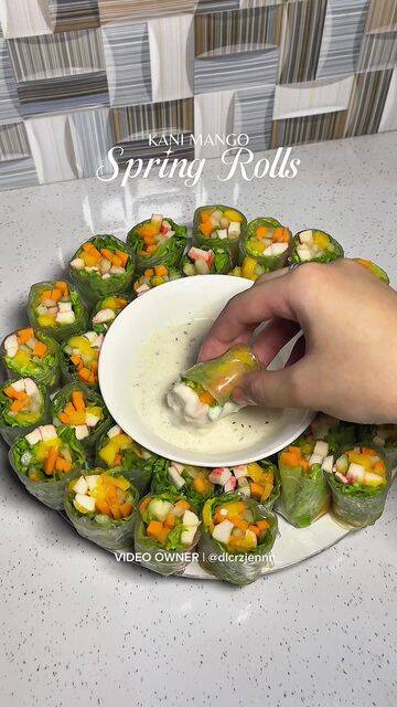 Easy and Healthy Kani Mango Spring Rolls recipe thumbnail