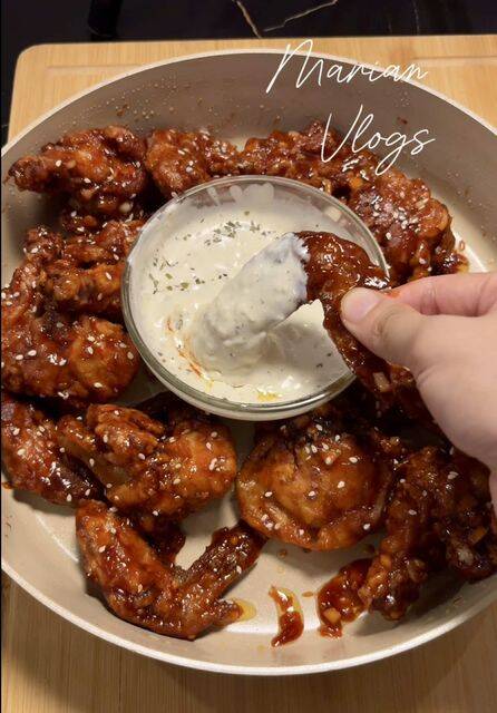 Spicy Buffalo Chicken Wings with Garlic Mayo Dipping Sauce recipe thumbnail