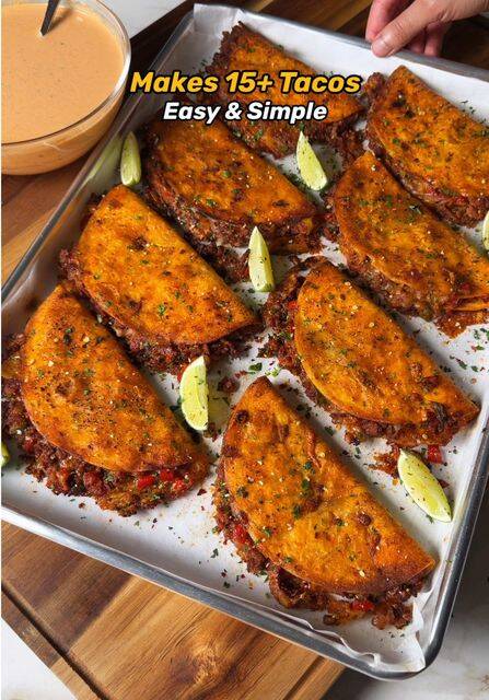 One-Pan Crispy Cheesy Beef Tacos: A Game-Changer for Easy Meal Prep! recipe thumbnail