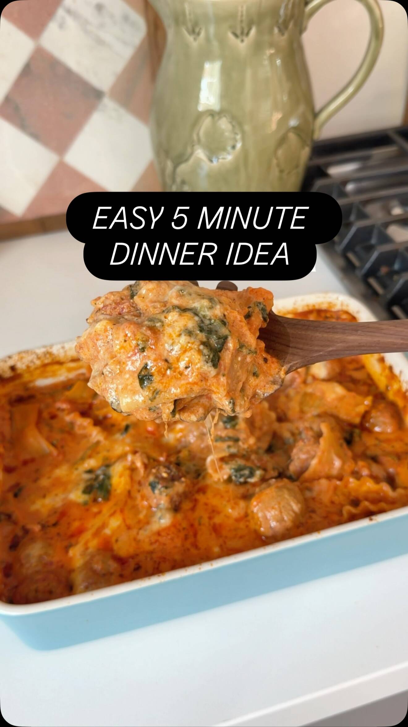 Lazy Lasagna Recipe - No Stove, 5-Minute Prep, One Dish recipe thumbnail