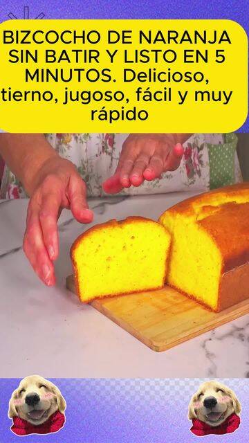 Bizcocho de naranja sin batir listo en 5 minutos recipe thumbnail