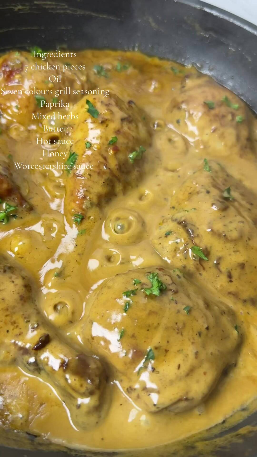 Creamy Peri Peri Chicken with Fresh Cream and Herbs recipe thumbnail
