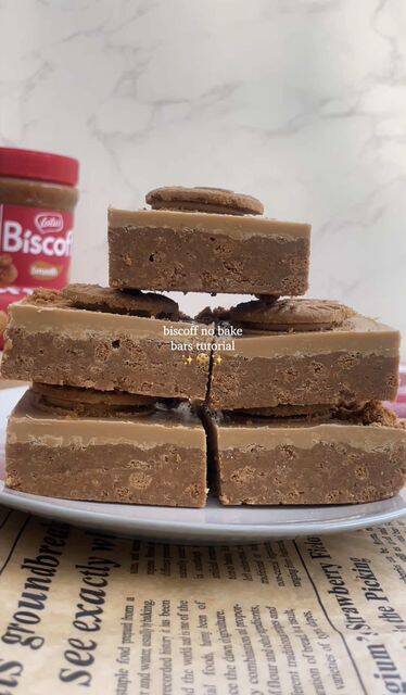 Biscoff No-Bake Bars Recipe recipe thumbnail