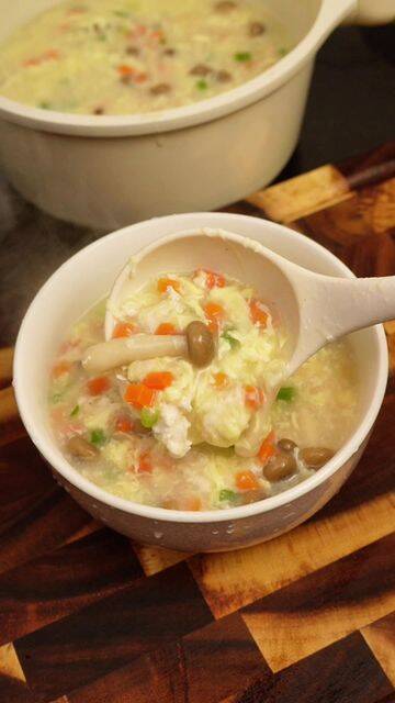 High Protein Chicken Egg Drop Soup Recipe recipe thumbnail