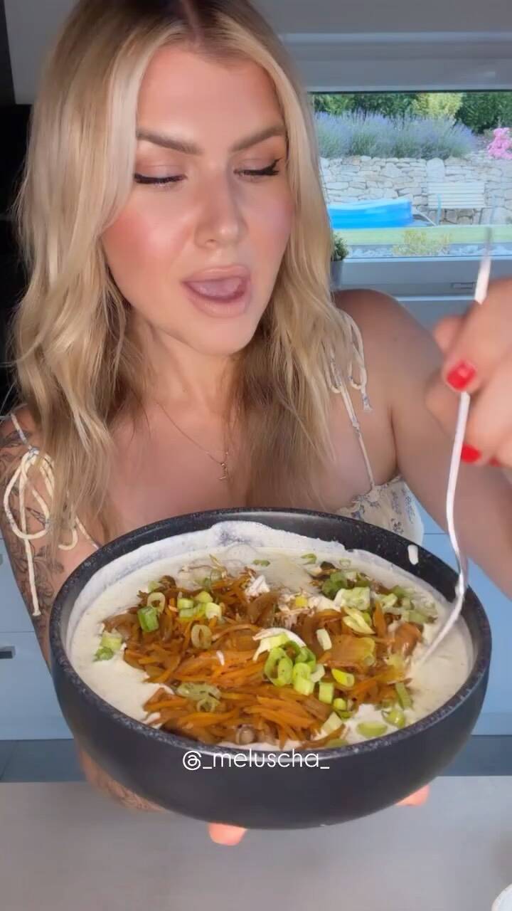 Sautéed Mushroom and Carrot Salad with Cottage Cheese Dressing recipe thumbnail