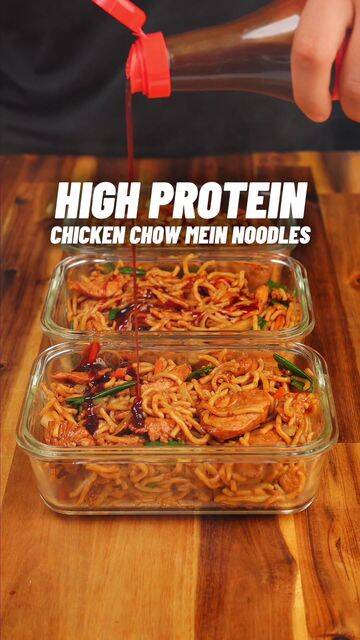 Easy High Protein Chicken Chow Mein with 52g Protein recipe thumbnail