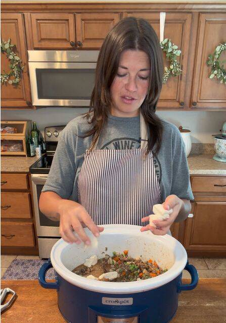 Crockpot Beef and Dumplings with Cream of Mushroom Soup recipe thumbnail