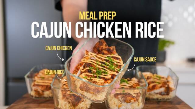 HIGH PROTEIN Budget-Friendly Cajun Meal Prep In 30 Minutes! recipe thumbnail