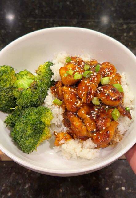 Sticky Chicken Tenders with Sweet Soy Sauce over Rice recipe thumbnail
