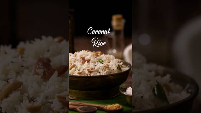 Easy Indian Coconut Rice with Basmati and Spices recipe thumbnail