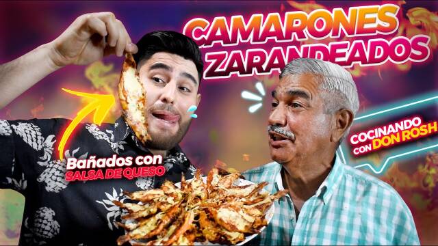 Foto de la receta Cocinando CAMARONES ZARANDEADOS con DON ROSH (Receta favorita)
