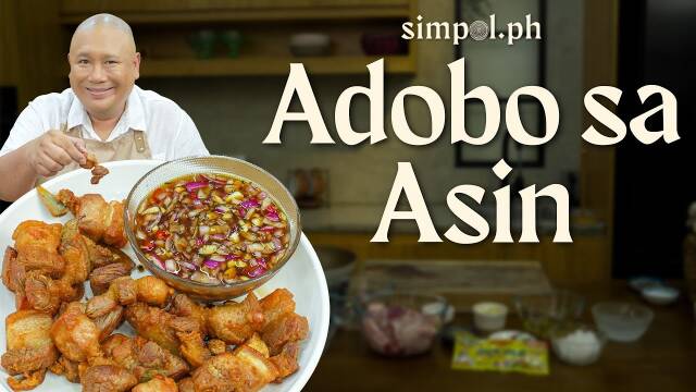 Adobo sa Asin Recipe — Classic Filipino White Adobo | Simpol Style by Chef Tatung recipe thumbnail