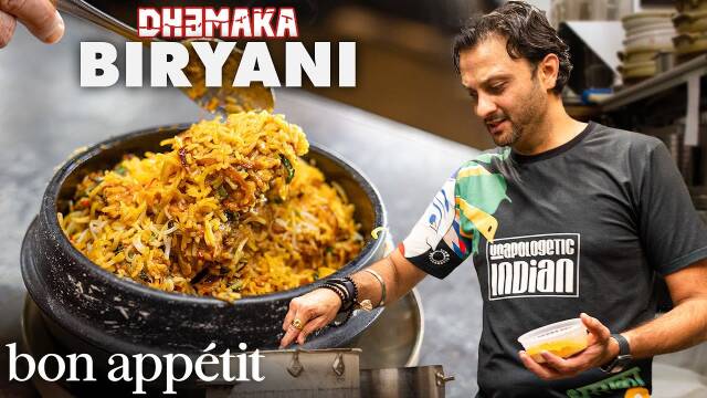 How One of NYC’s Best Indian Chefs Makes Biryani | Made to Order | Bon Appétit recipe thumbnail