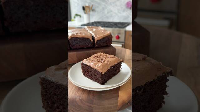 Melt-in-your-mouth chocolate snack cake recipe thumbnail