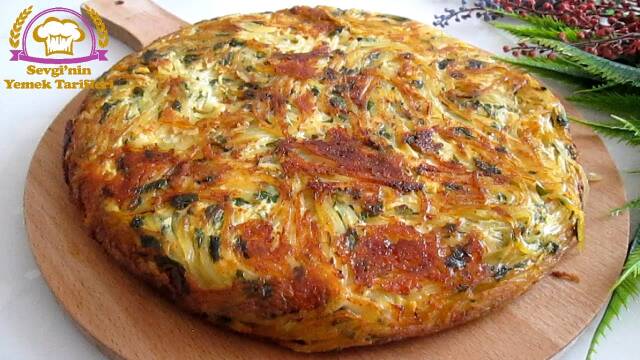 Potato and Egg Skillet with Cheddar Cheese - Quick Recipe recipe thumbnail